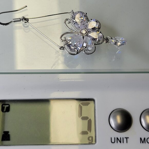 Dazzling Butterfly Crystal Drop Earring - Picture 8 of 8